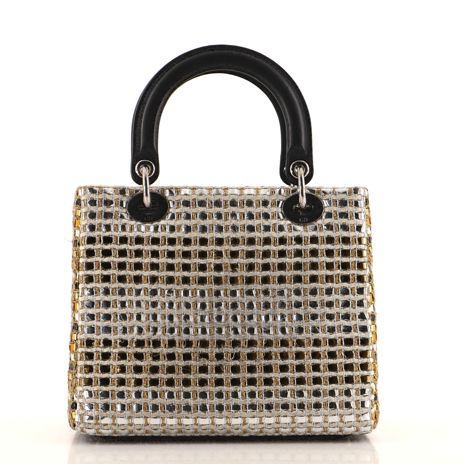 dior woven tote