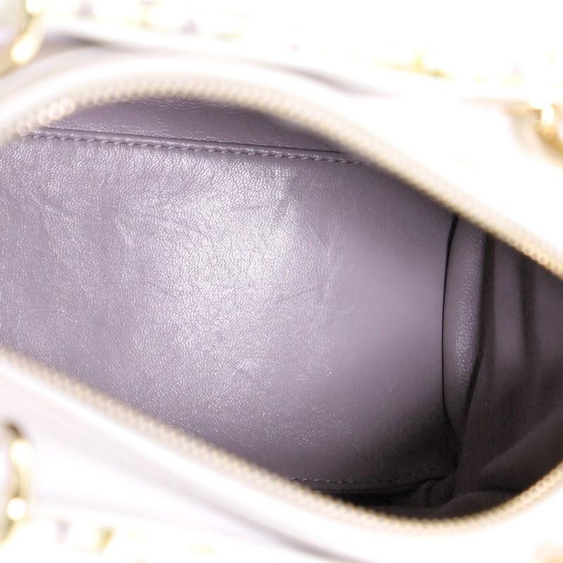 Women's Christian Dior Lady Dior Bag Woven Raffia with Crocodile Medium