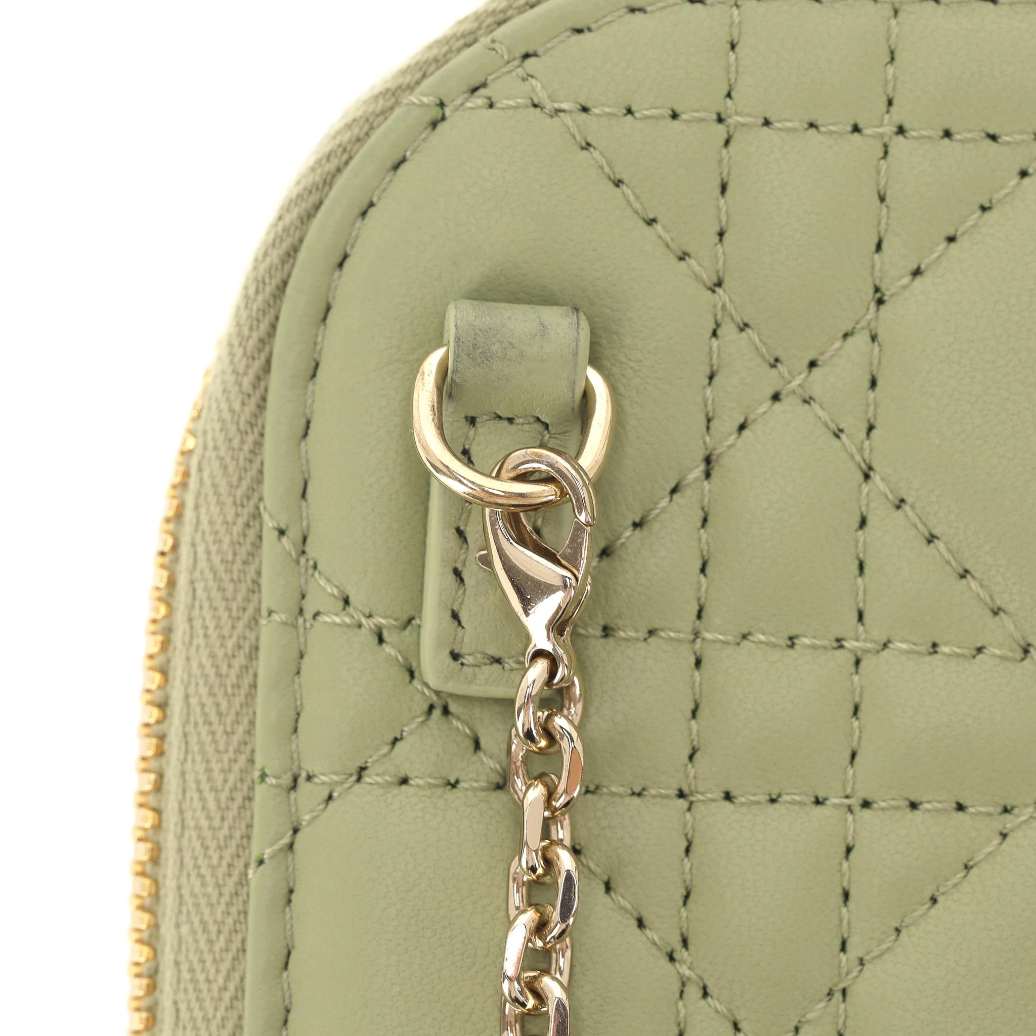Christian Dior Lady Dior Call'in Dior Cannage Lambskin Phone Holder For Sale 7
