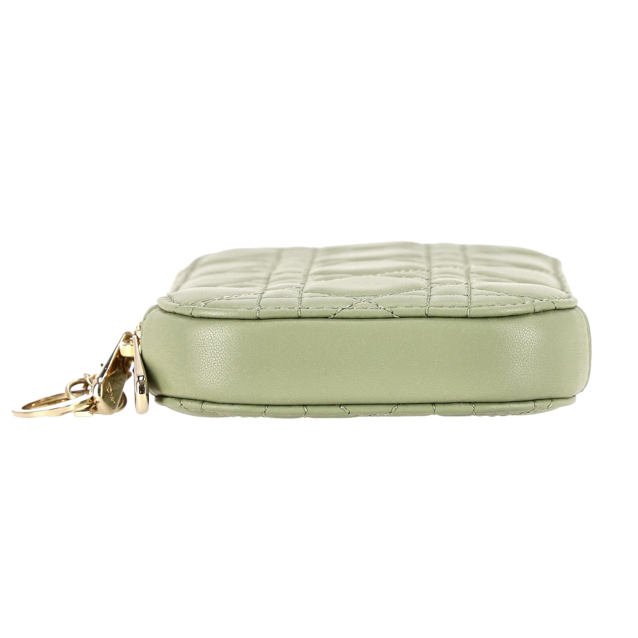 Christian Dior Lady Dior Call'in Dior Cannage Lambskin Phone Holder For Sale 1