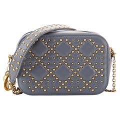 Christian Dior Lady Dior Camera Bag Cannage Studded Leather