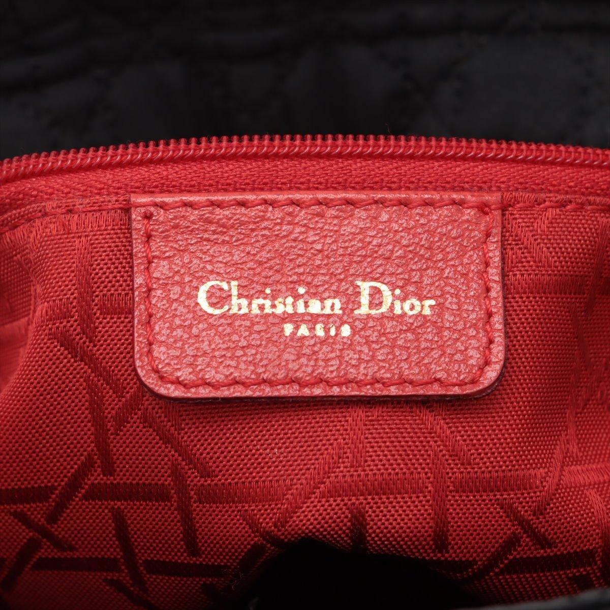 Christian Dior Bolso Lady Dior Cannage Nylon Negro 7