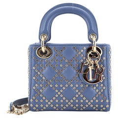 Christian Dior Lady Dior Chain Bag Cannage Lucky Star Studded Lambskin Mini