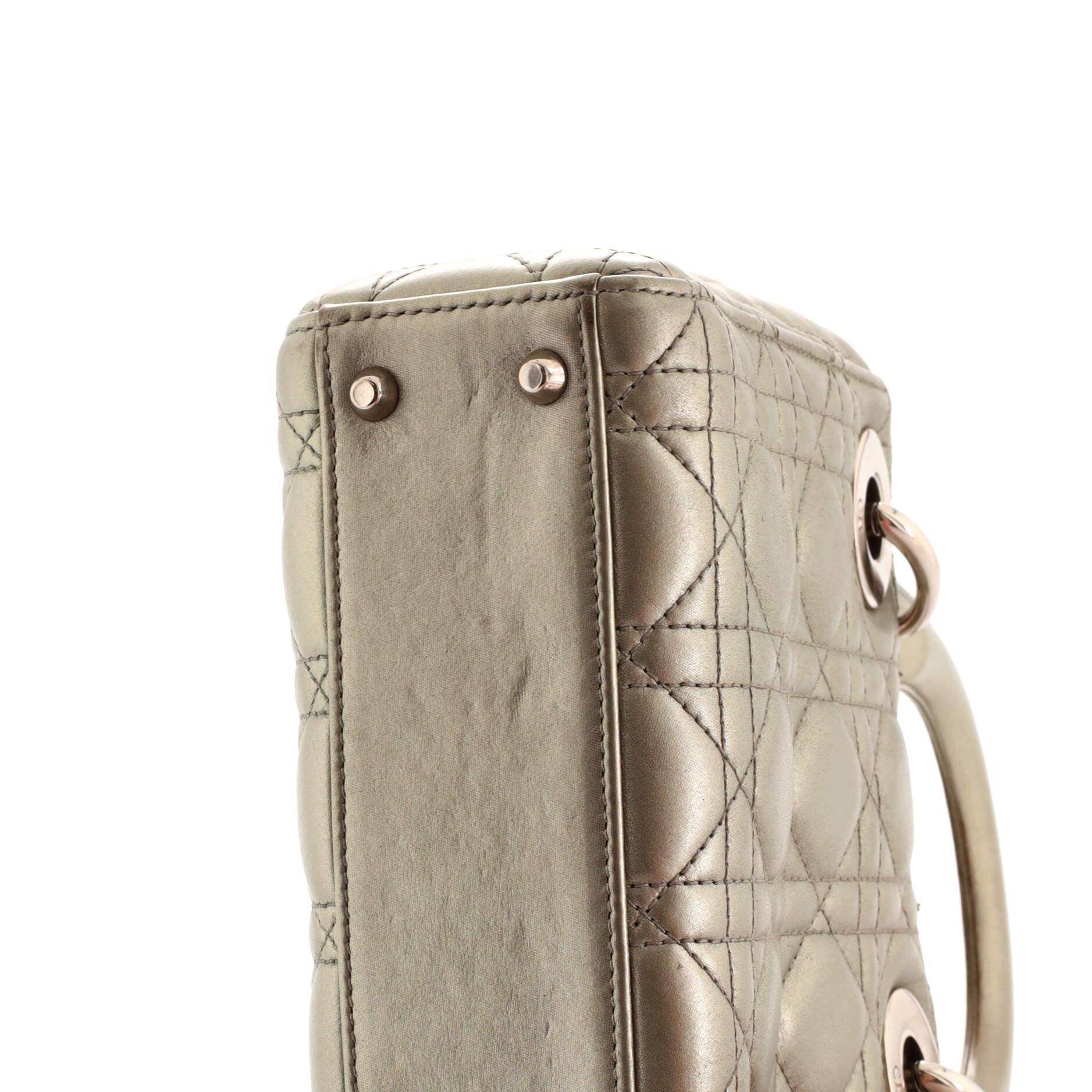 Christian Dior Lady Dior Chain Bag Cannage Quilt Lambskin Mini 2