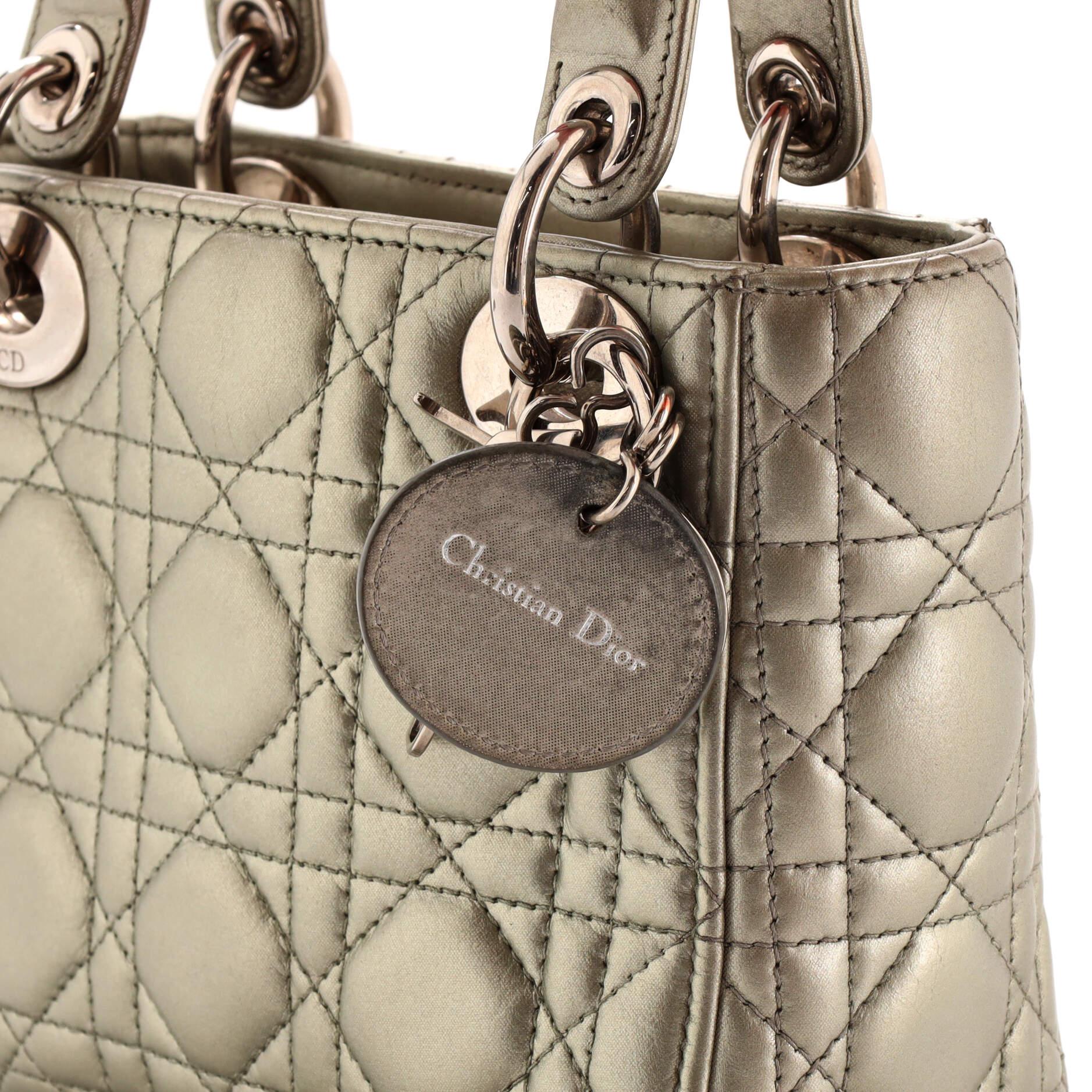 Christian Dior Lady Dior Chain Bag Cannage Quilt Lambskin Mini 3