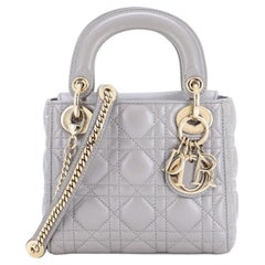 Christian Dior Lady Dior Chain Bag Cannage Quilt Lambskin Mini