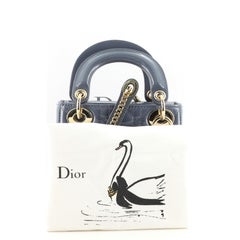 Christian Dior Lady Dior Kette Tasche Cannage Gestepptes Lackleder Mini