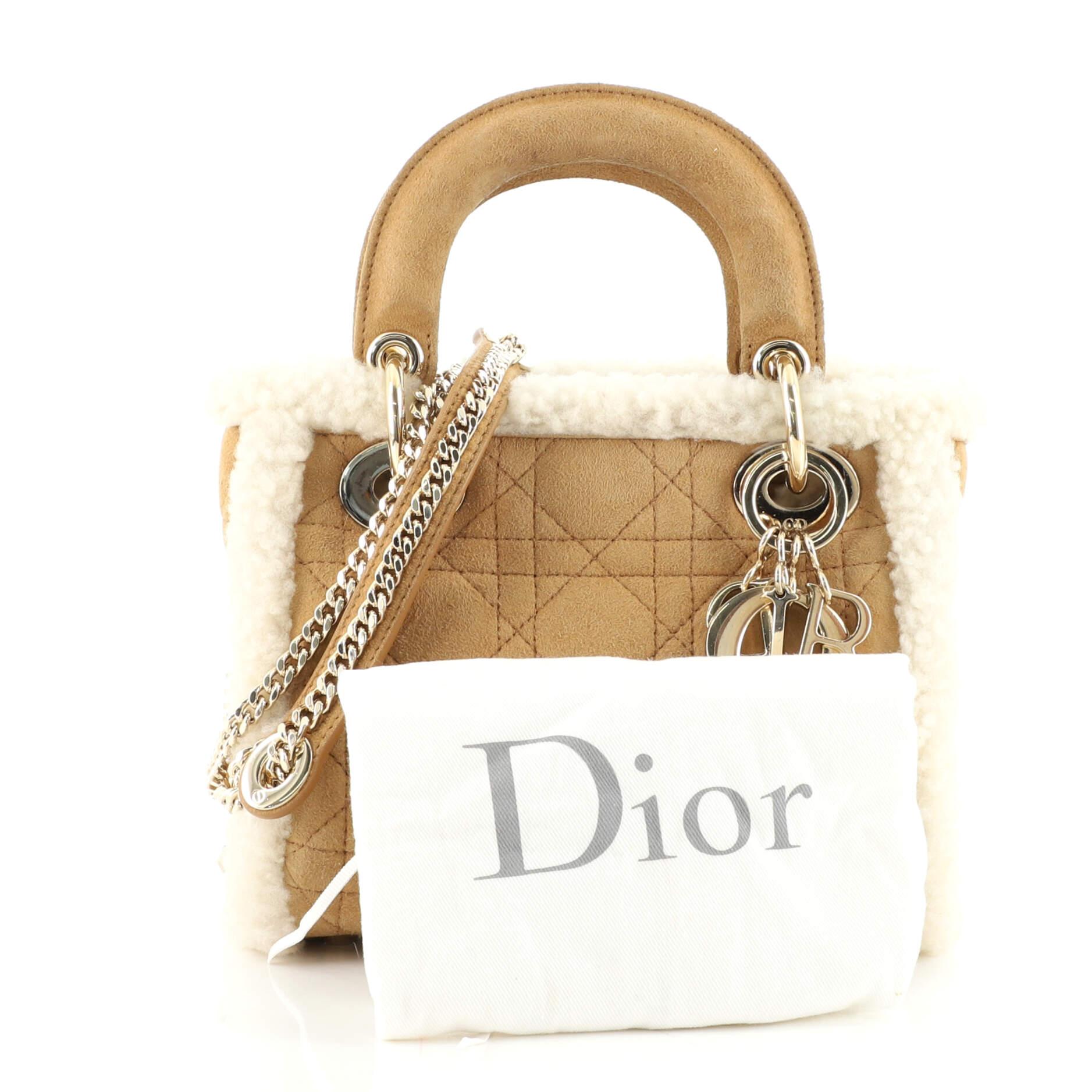 Dior shearling bag new arrivals