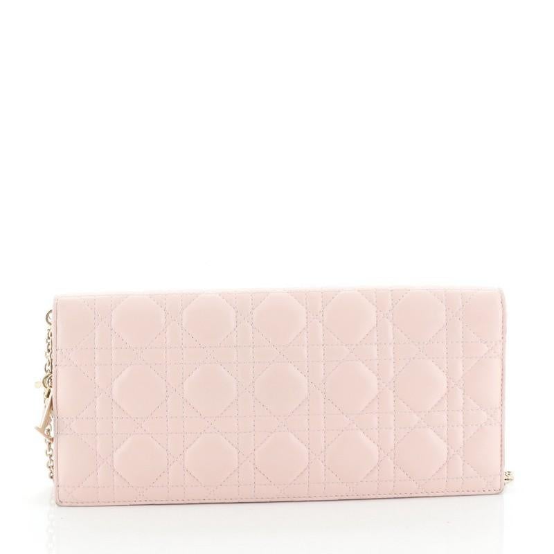 lady dior clutch with chain