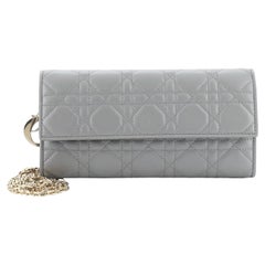 Christian Dior Lady Dior Croisiere Chain Wallet Cannage Quilt Lambskin