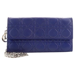 Christian Dior Lady Dior Croisiere Chain Wallet Cannage Quilt Lambskin