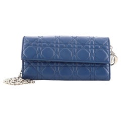 Christian Dior Lady Dior Croisiere Chain Wallet Cannage Quilt Lambskin
