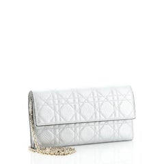 Christian Dior Lady Dior Croisiere Chain Wallet Grained Calfskin