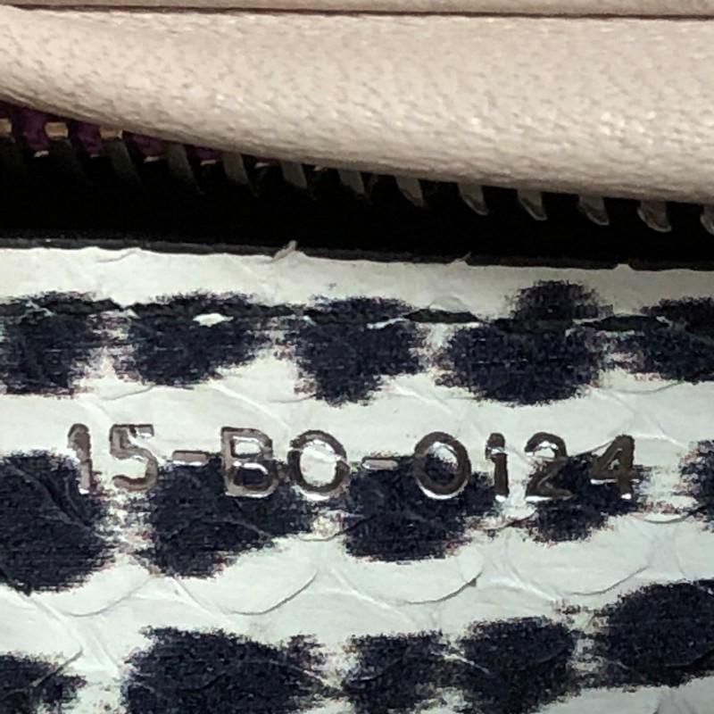 Christian Dior Lady Dior Handbag Cannage Quilt Lambskin with Python Medium 5