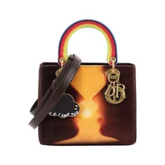 Christian Dior Lady Dior Handtasche Limited Edition gedruckt Samt Medium