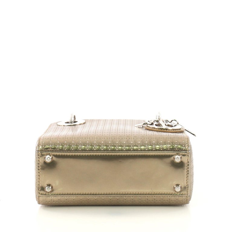 Christian Dior Lady Dior Handbag Micro Cannage Perforated Calfskin ...