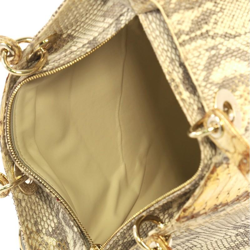 Christian Dior Lady Dior Handbag Python Large 1