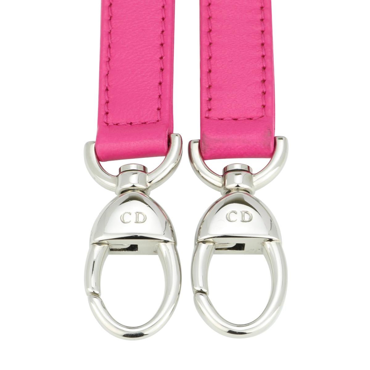 Christian Dior Lady Dior Medium Tasche aus rosa & silbernem Tweed & Leder SHW 2013 im Angebot 14