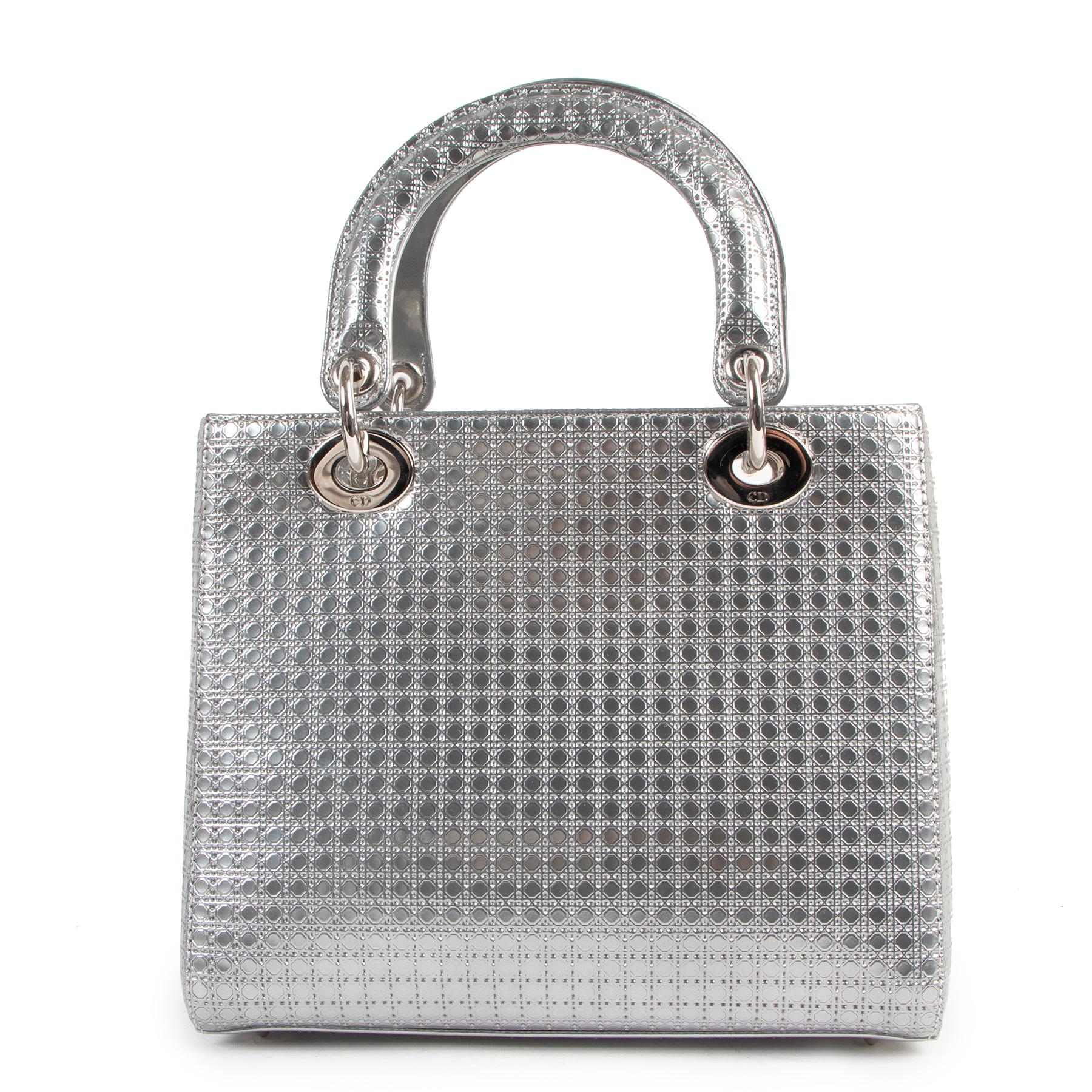 silver lady dior bag