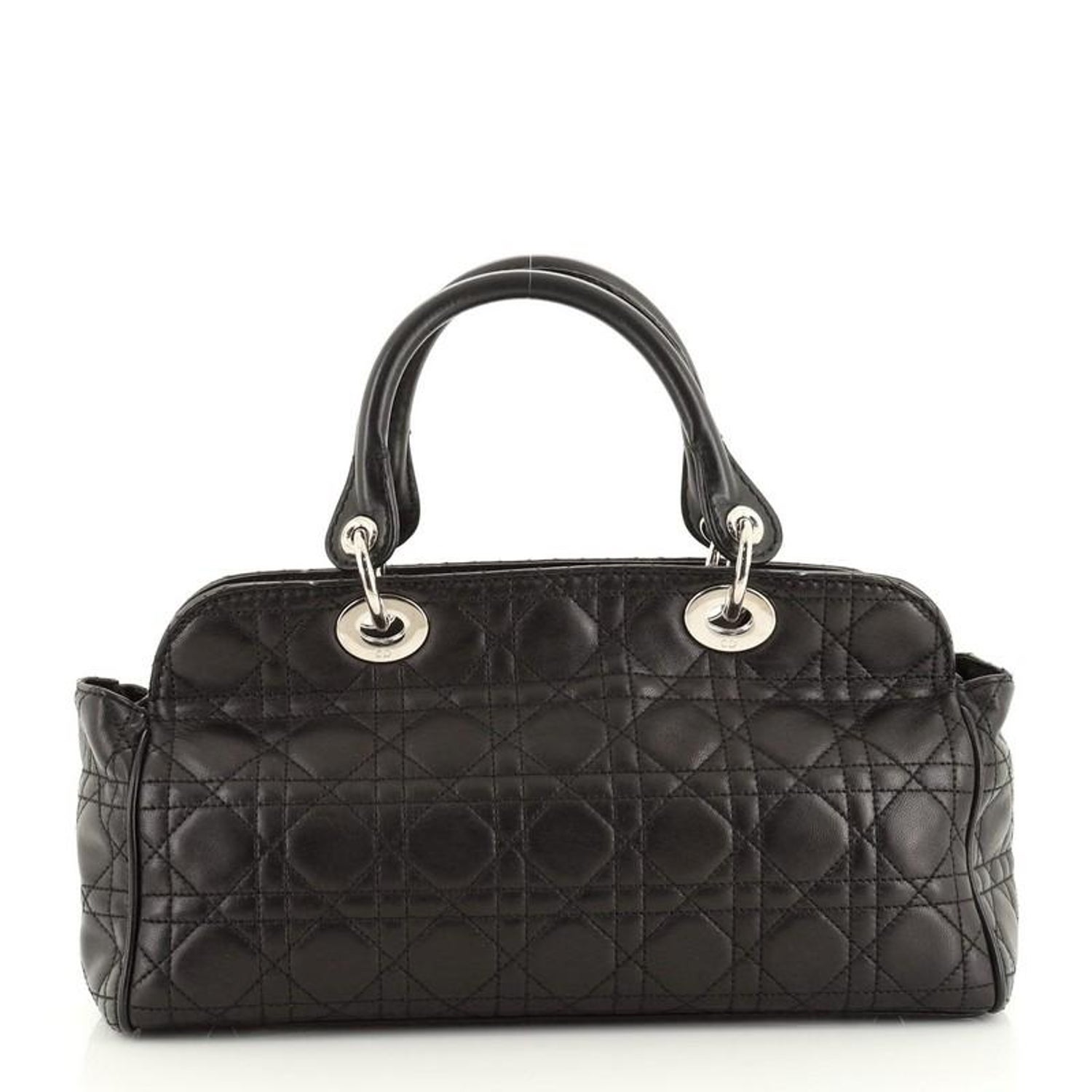 Christian Dior Lady Dior Soft Satchel Cannage Quilt Lambskin Medium At 1stdibs
