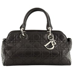 Christian Dior Lady Dior Soft Satchel Cannage Stepp-Lammfell Medium