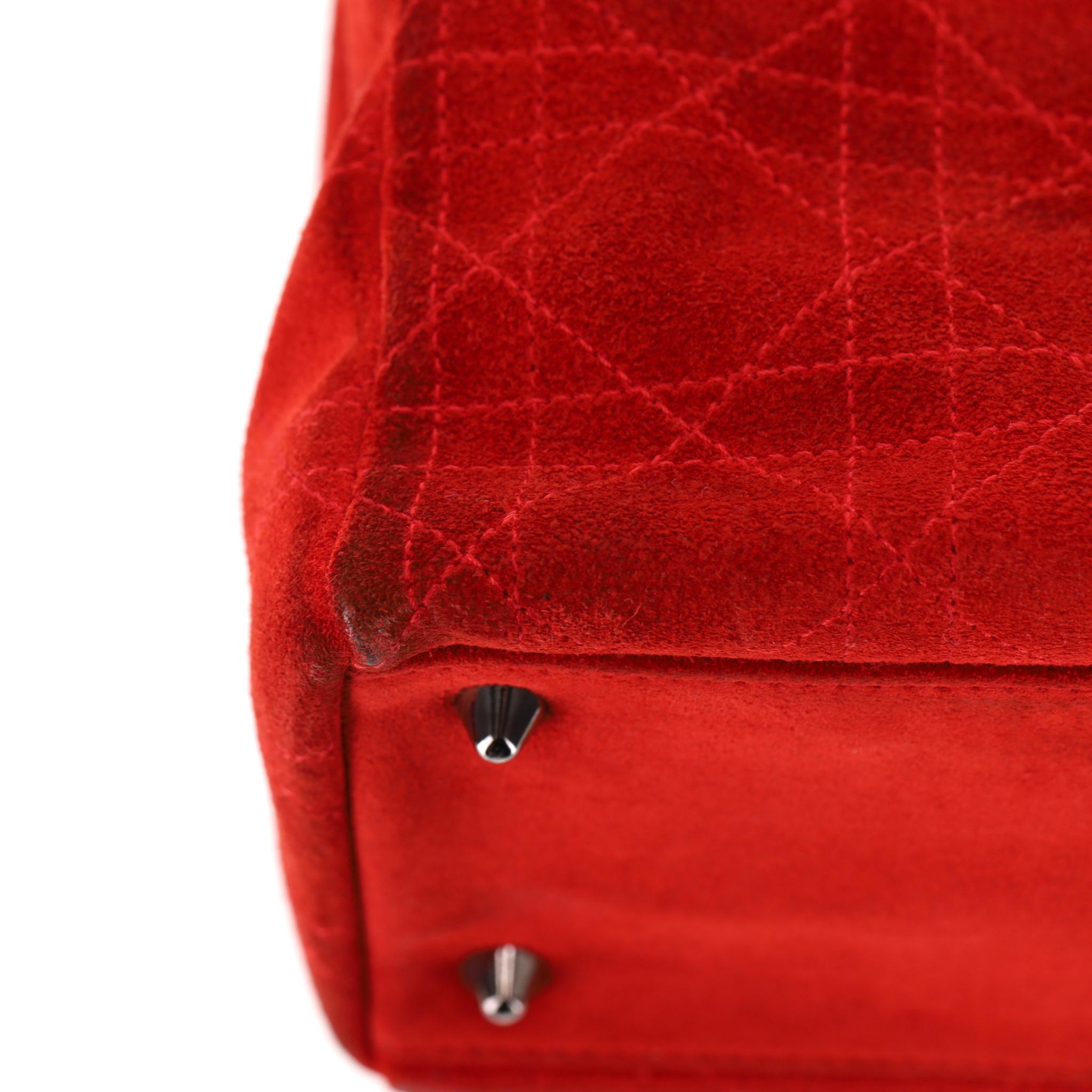 Christian Dior Stitch by Stitch by Stitch, sac moyen en daim en vente 9
