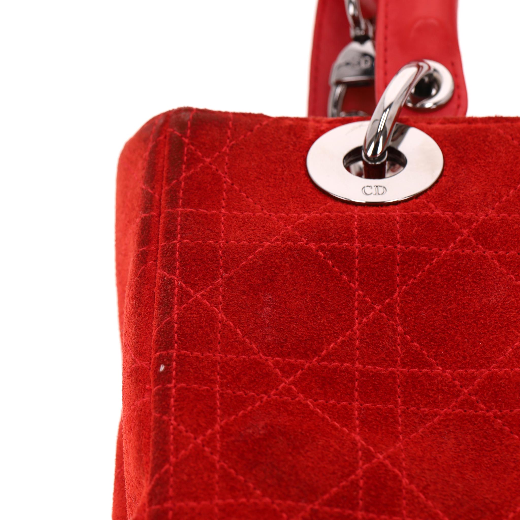 Christian Dior Stitch by Stitch by Stitch, sac moyen en daim en vente 10