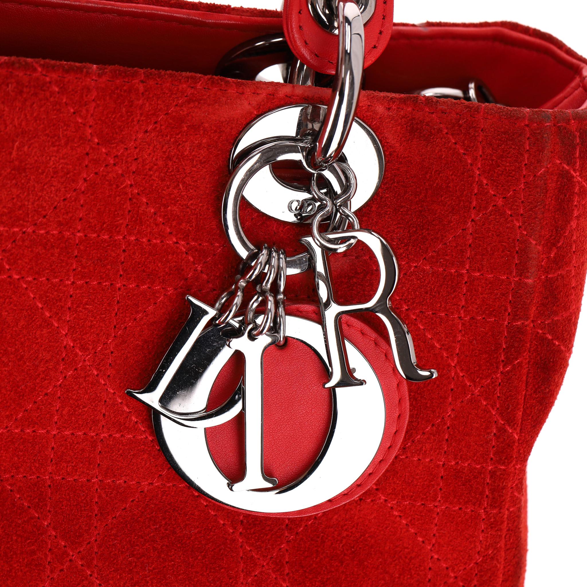Christian Dior Stitch by Stitch by Stitch, sac moyen en daim en vente 3