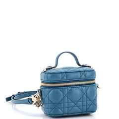 Christian Dior Lady Dior Vanity Case Cannage Quilt Lambskin Micro