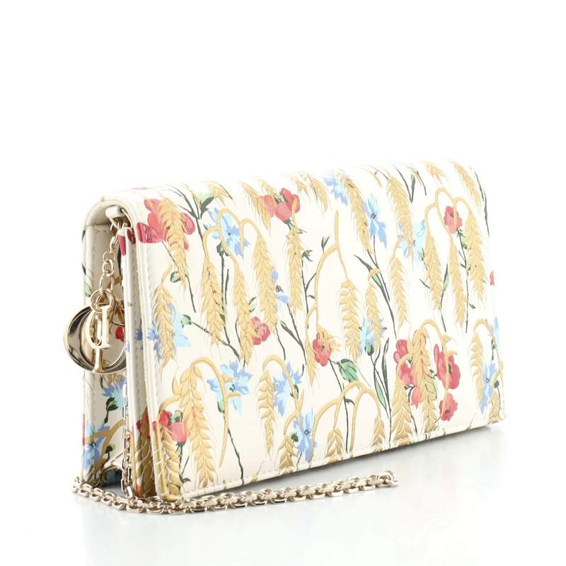 dior floral wallet