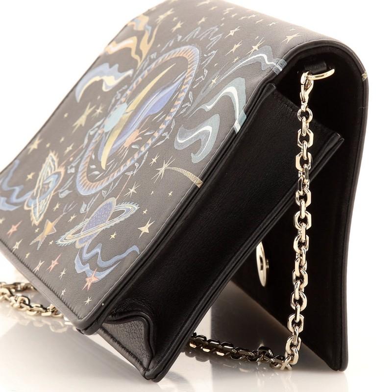 Christian Dior Lady Dior Wallet on Chain Pouch Printed Leather 3