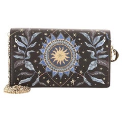 Christian Dior Lady Dior Wallet on Chain Pouch Printed Leather
