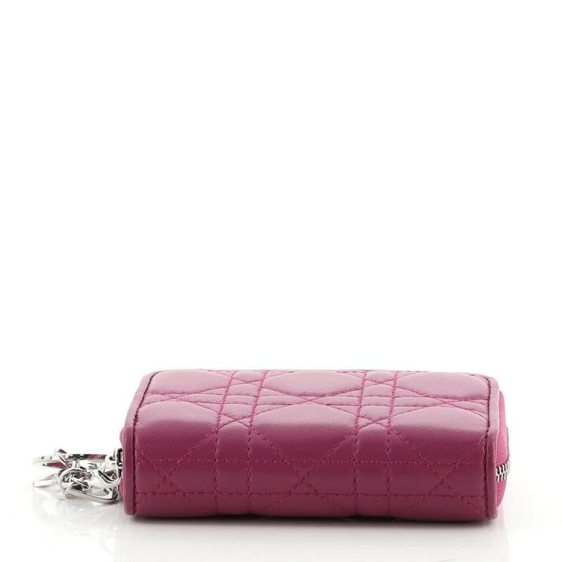 dior zip wallet
