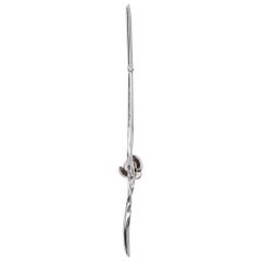 Christian Dior Ladybug Brooch in Silver Plate