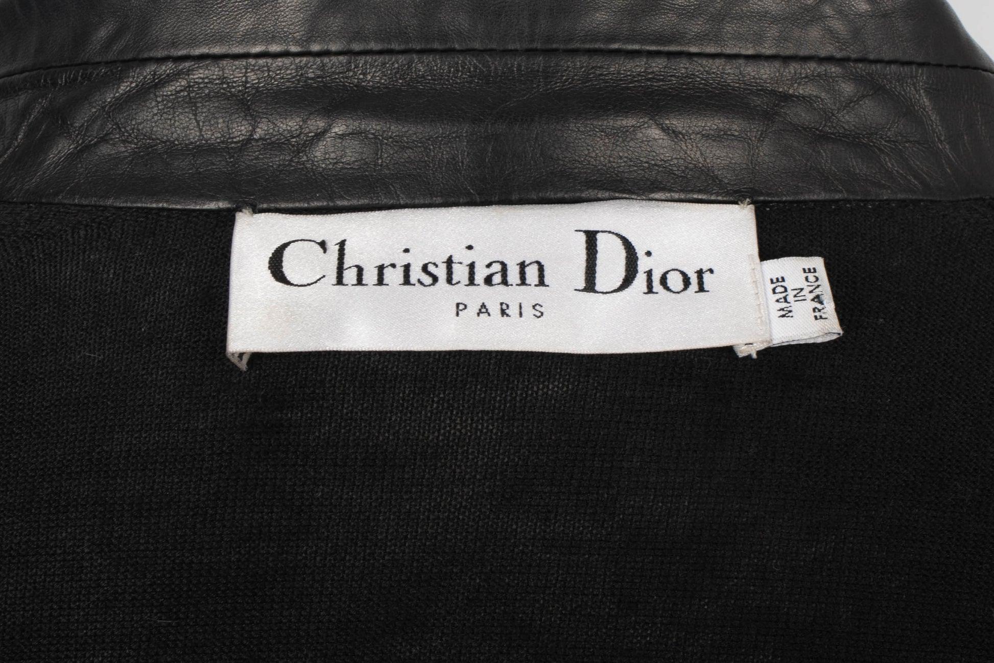 Christian Dior Lamb Leather and Cashmere Shirt For Sale 5