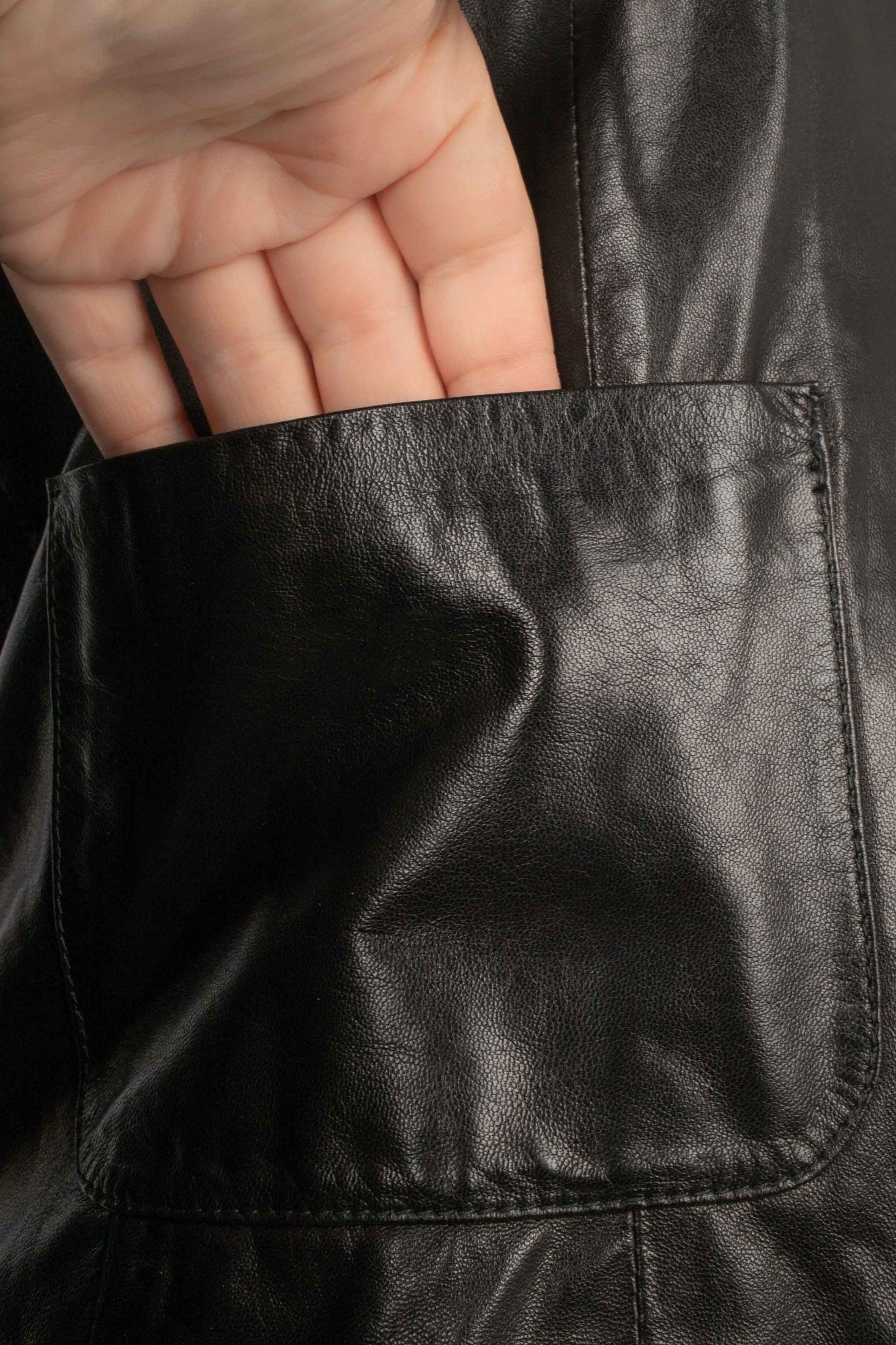 Christian Dior Lamb Leather and Cashmere Shirt For Sale 3