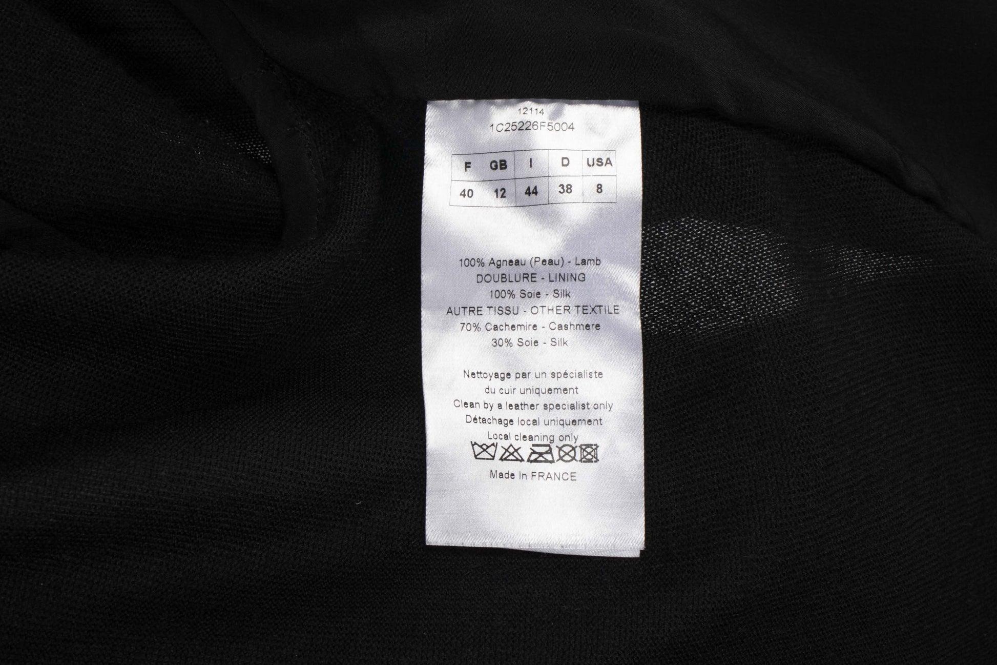 Christian Dior Lamb Leather and Cashmere Shirt For Sale 4