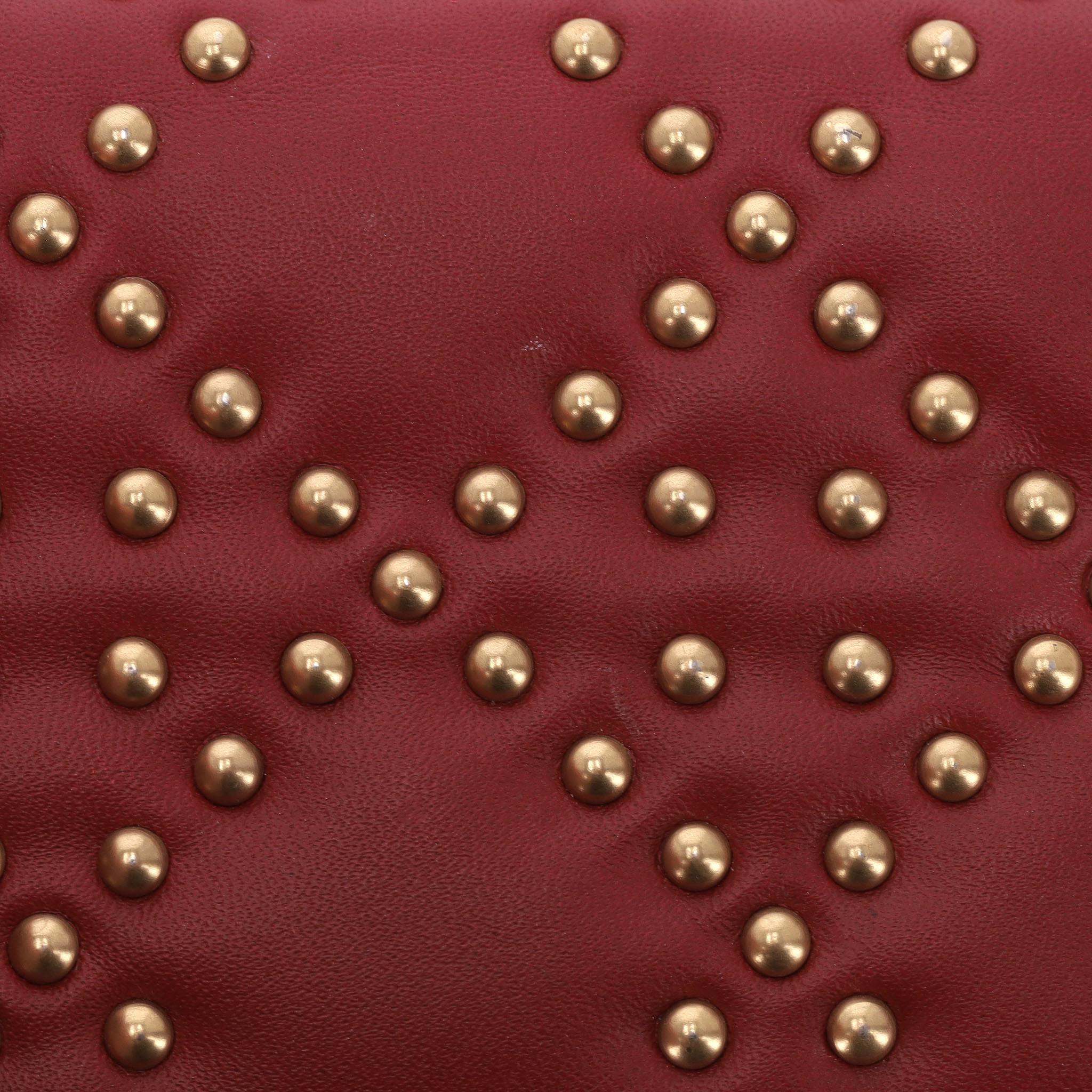 Christian Dior Portacarte con borchie in pelle di agnello Lady Dior in vendita 8