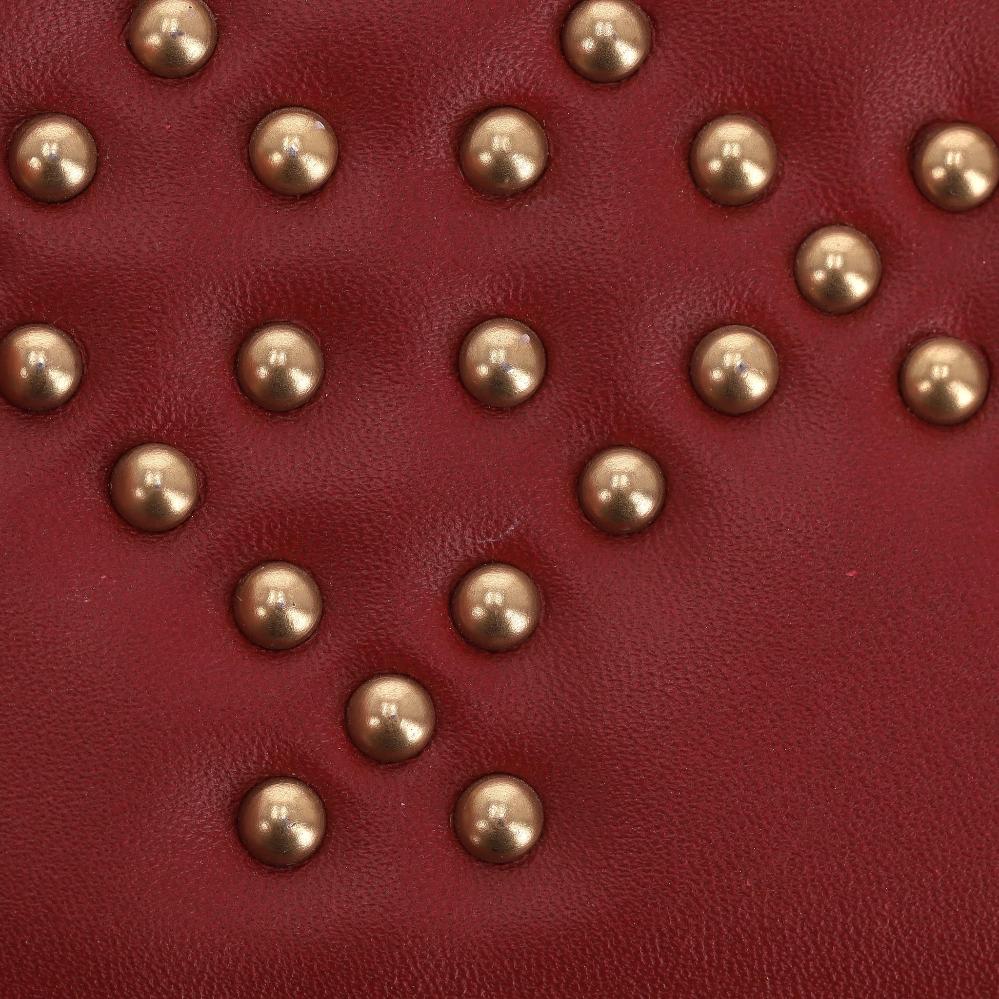 Christian Dior Portacarte con borchie in pelle di agnello Lady Dior in vendita 9