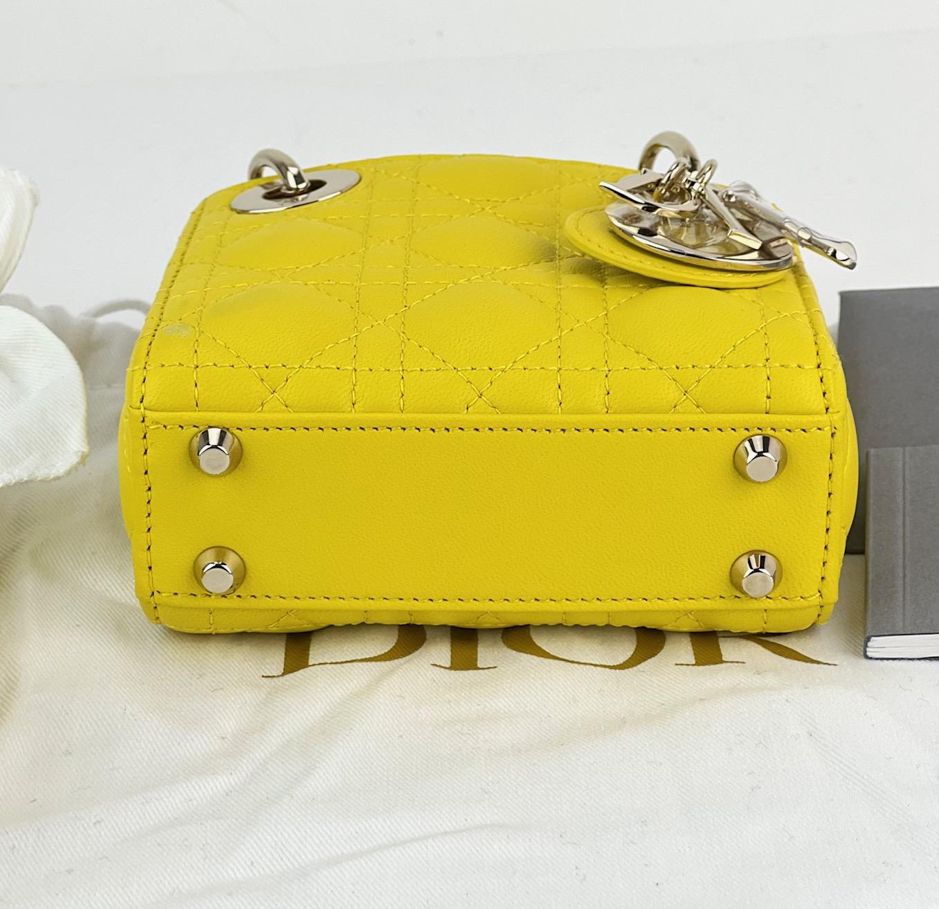 dior yellow bag