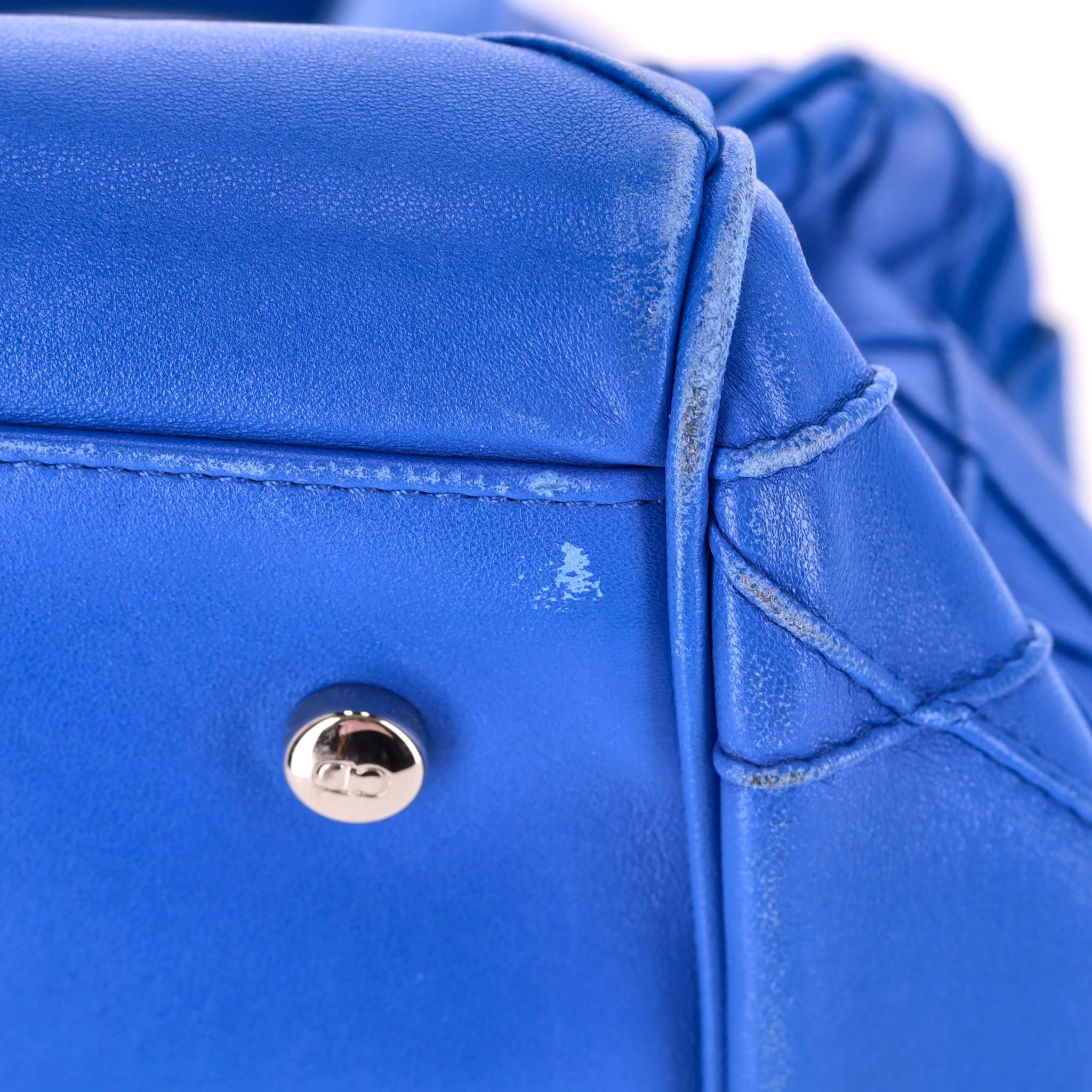 Christian Dior Lambskin Leather Cannage Granville Polochon Bag For Sale 5