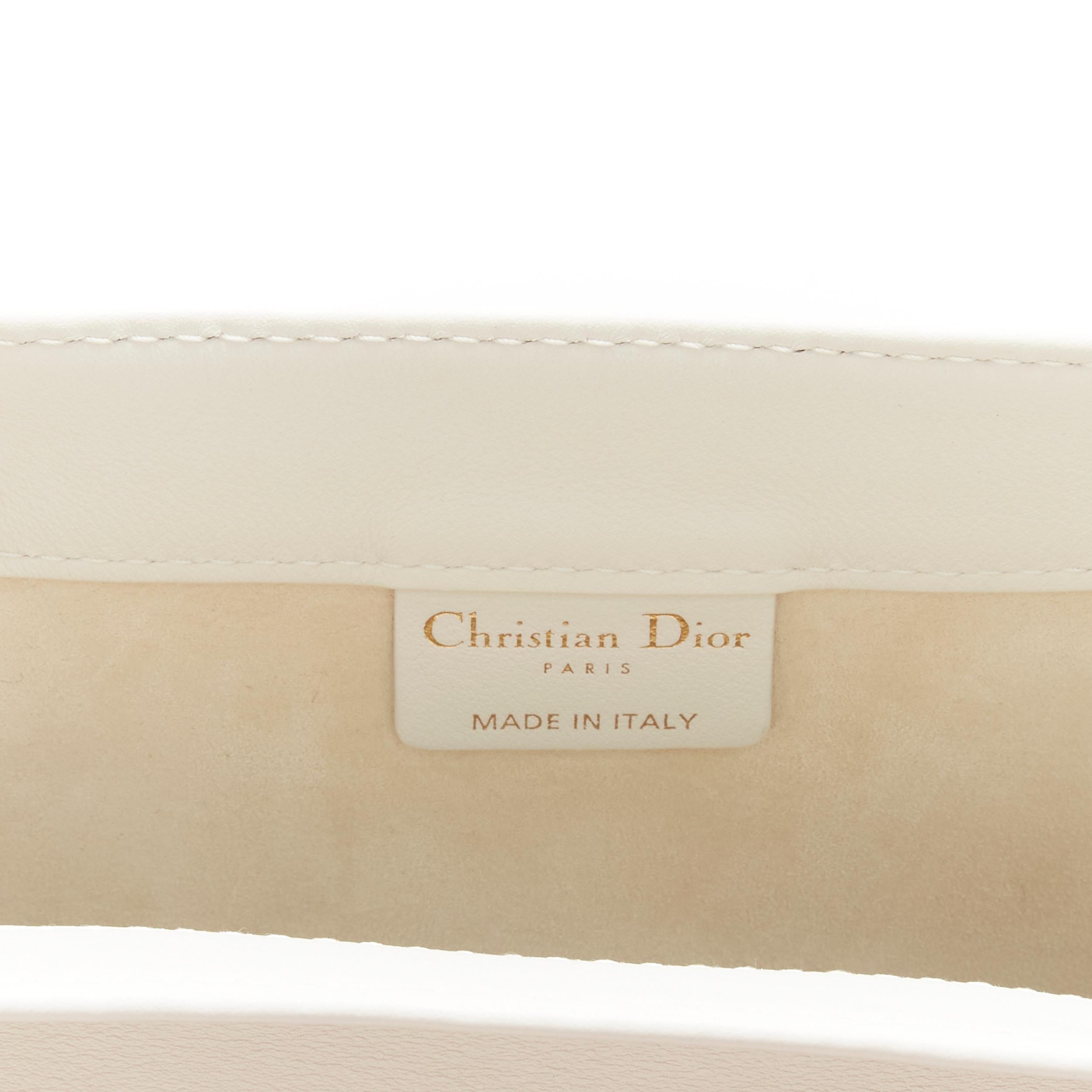 CHRISTIAN DIOR L'amour Surrealisme white calfskin leather Large Book tote bag 1