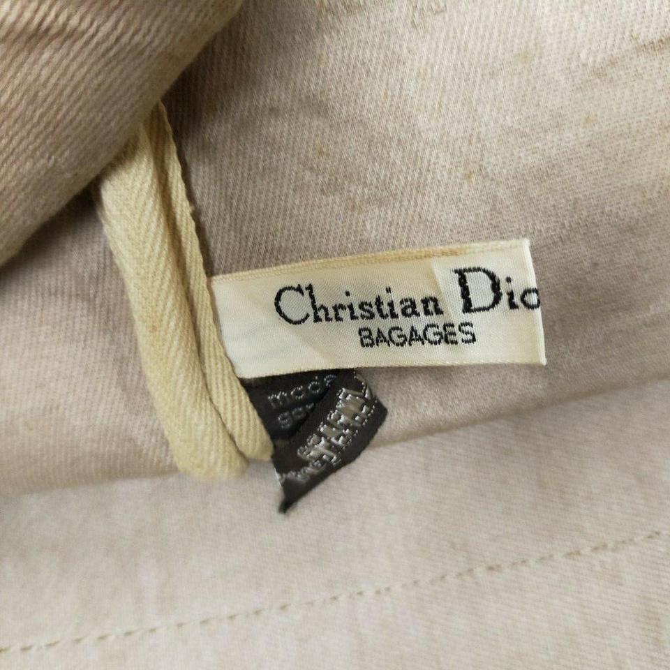Brown Christian Dior Large Bordeaux Monogram Trotter Boston Duffle Bag Burgundy 863406