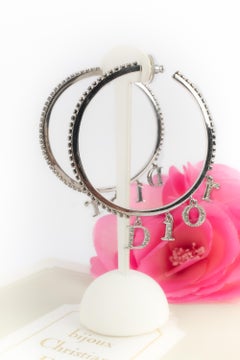 Christian Dior große Reif-Ohrringe