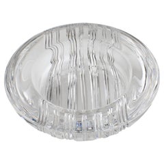 Christian Dior Large Round Crystal Bowl Vide Poche Centerpiece