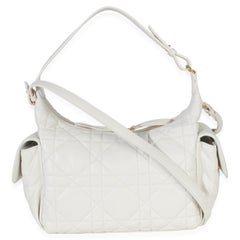 Bolso D-Dream Mediano Christian Dior Latte Piel de Cordero Macrocannage