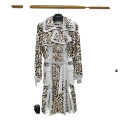 Christian Dior Leather and Goat Fur Coat