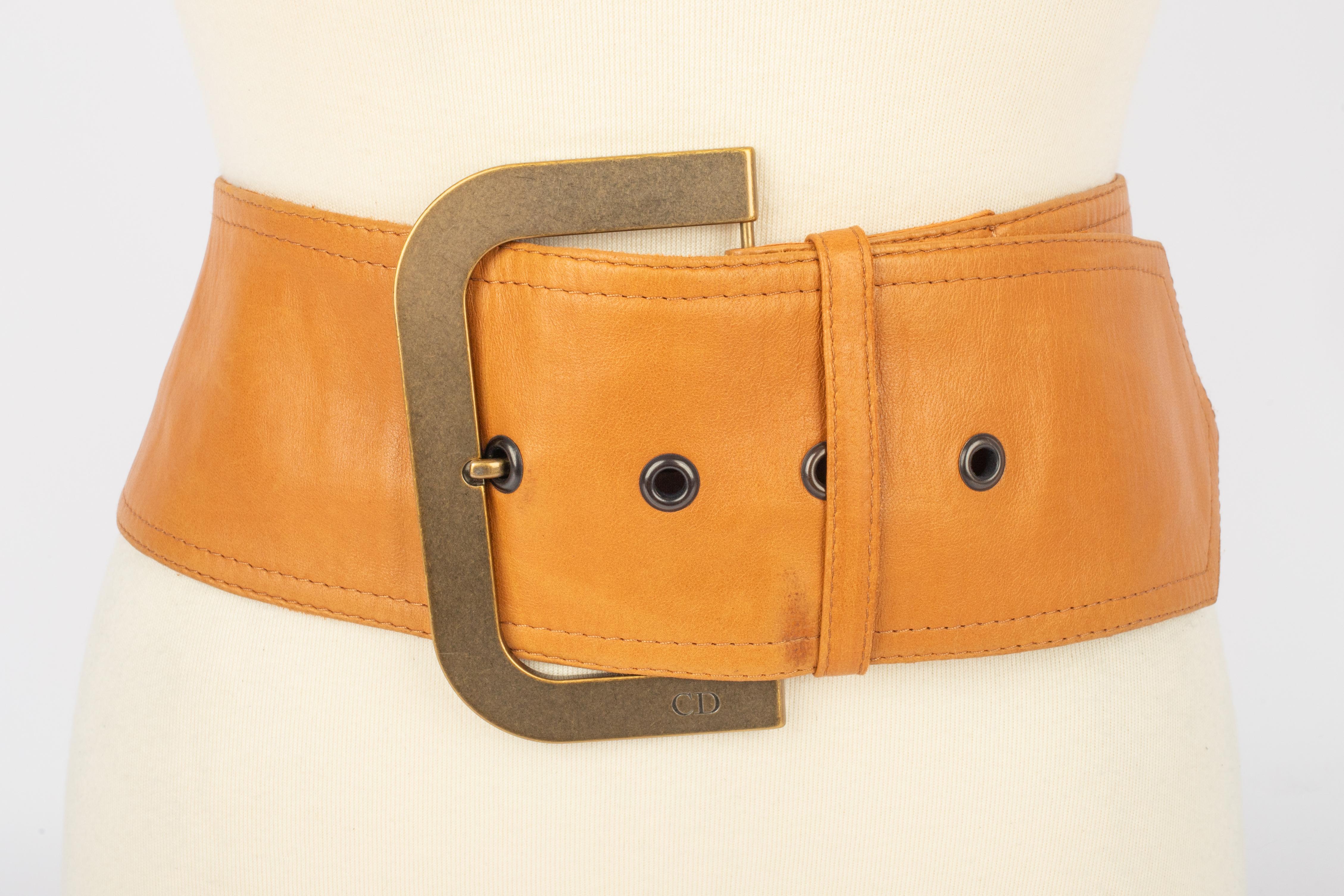 Arancia Cintura in pelle Christian Dior in vendita