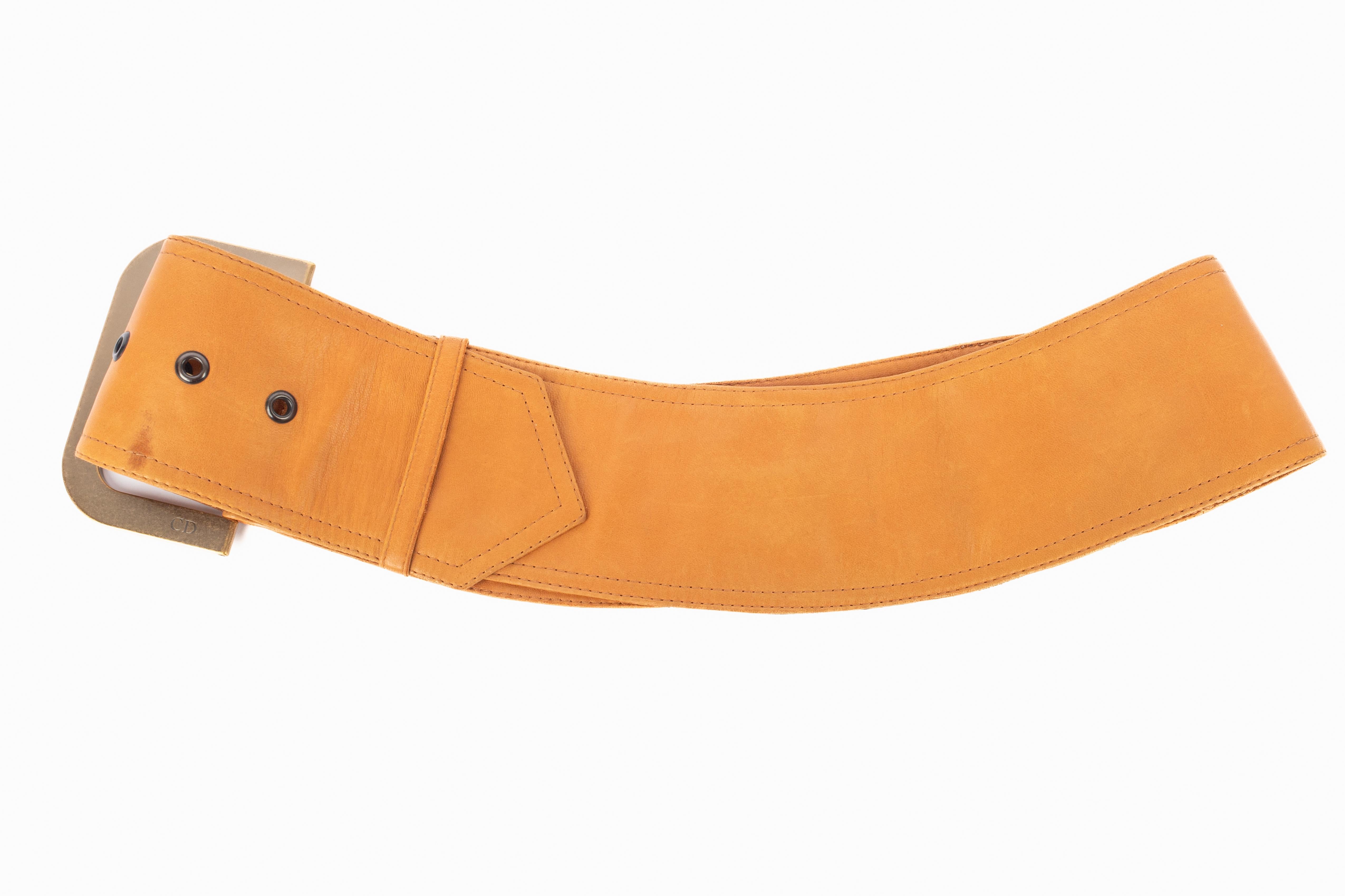 Cintura in pelle Christian Dior in vendita 4