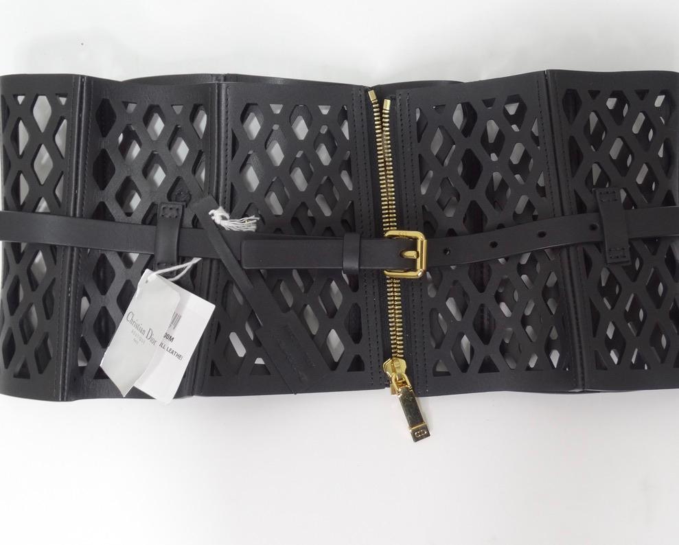 Christian Dior Leather Corset Belt 1